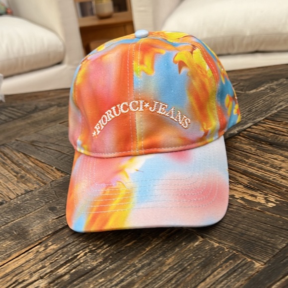 Fiorucci Accessories New Fiorucci Watercolor Baseball Cap In Multi Orange Tones Poshmark
